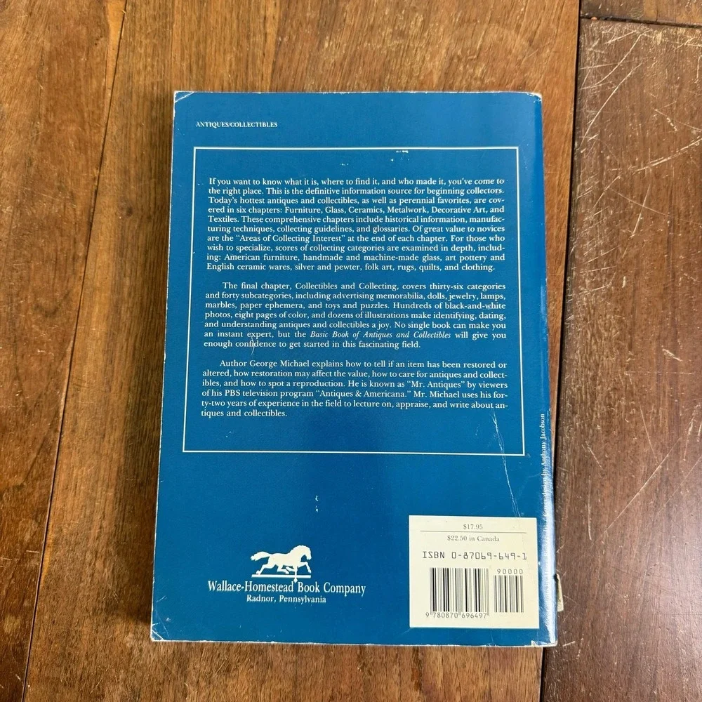Basic Book‎ of Antiques & Collectibles George Michael 1992 Paper back Book